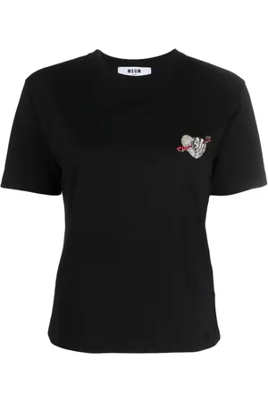 Msgm T-shirt en coton à logo imprimé