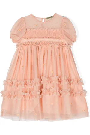 Stella McCartney Robe en tulle à fleurs brodées