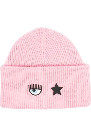 Chiara Ferragni Bonnet nervuré à patch logo