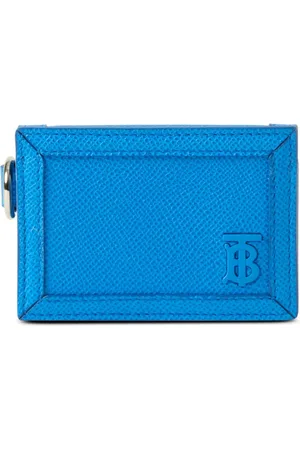 Burberry Porte-cartes en cuir grainé TB à lanière