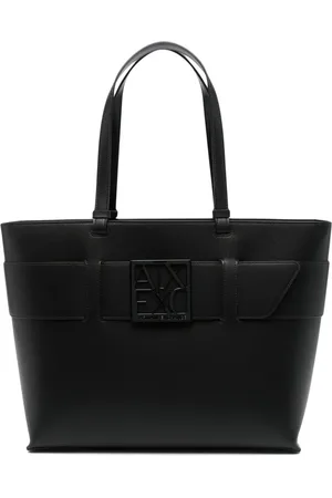 Armani Exchange Sac cabas à plaque logo