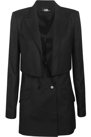 Karl Lagerfeld Blazer à boutonnière croisée