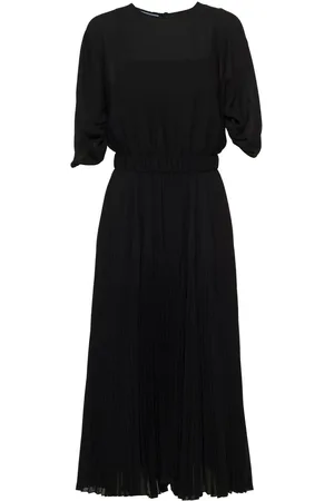 Prada Robe mi-longue Sunray à design plissé