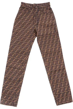 Fendi Pantalon droit à motif Zucca