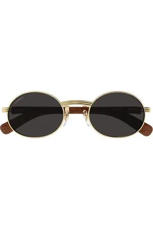 Cartier Lunettes de soleil à détail en bois