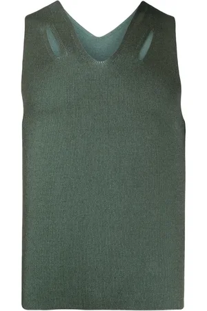 DION LEE Débardeur en maille nervurée à découpes
