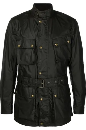 Belstaff Veste ceinturée cirée