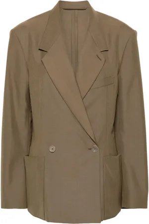 LEMAIRE Blazer croisé à revers crantés
