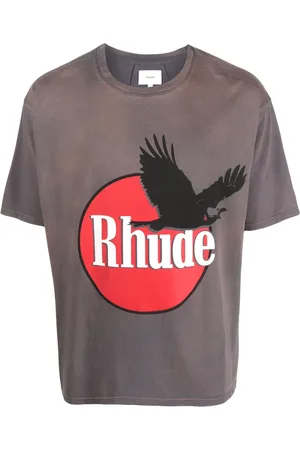 Rhude T-shirt en coton à logo imprimé