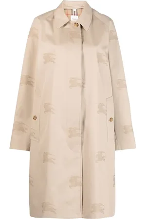Burberry Manteau à motifs brodés en all over