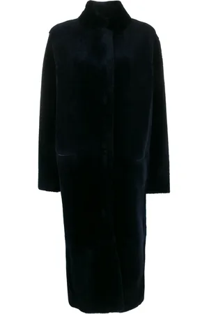 LISKA Manteau long en fourrure