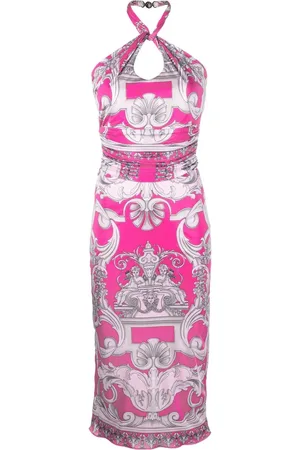 VERSACE Robe mi-longue à imprimé Barocco