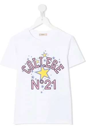 Nº21 T-shirt à imprimé College