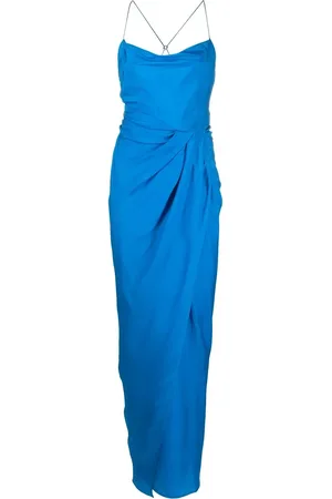 GAUGE81 Robe longue Shiroi à design drapé