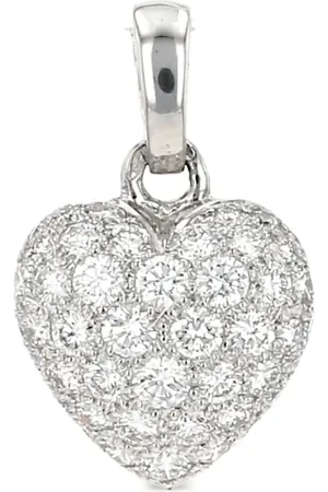 Cartier Pendentif Cœur et Symbole en or blanc 18ct pavé de diamants