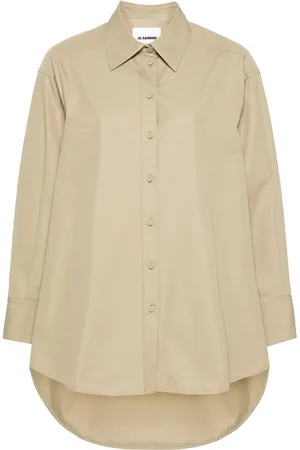 Jil Sander Chemise en coton à découpes