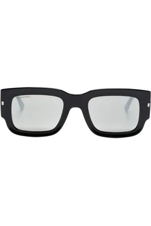 Dsquared2 Lunettes de soleil rectangulaires Hype à logo imprimé