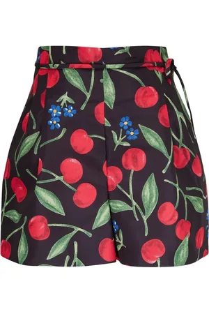 Carolina Herrera Short imprimé à taille nouée