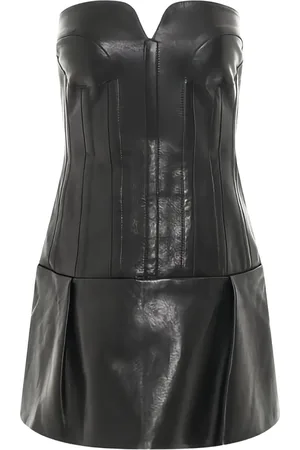 Khaite Robe courte en cuir