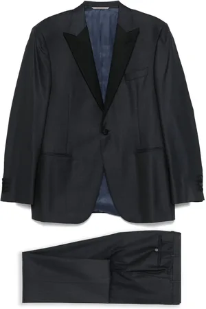CANALI Costume à revers satinés