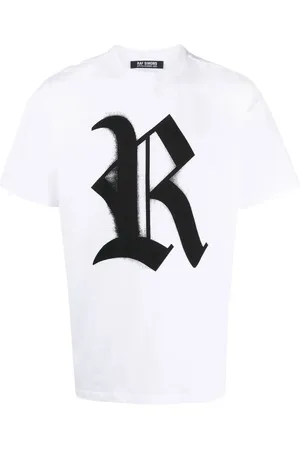 RAF SIMONS T-shirt en coton à logo imprimé