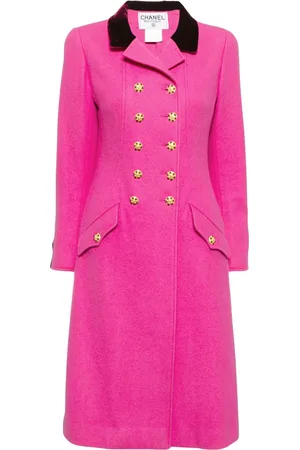 CHANEL Manteau à boutonnière croisée