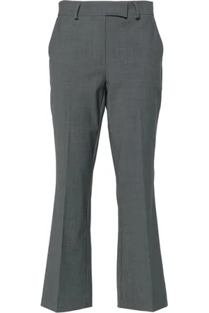 DRHOPE Pantalon de costume en coton mélangé