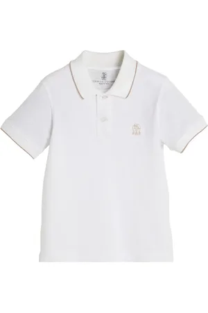 Brunello Cucinelli Polo à logo SRC brodé
