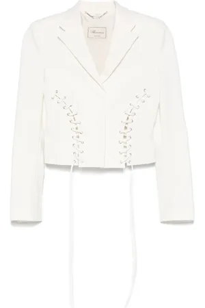 BLUMARINE Veste à détails lacés et poches à rabat