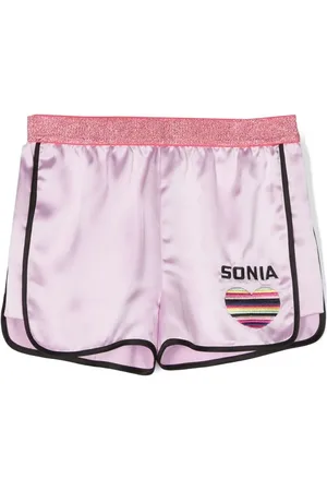Sonia Rykiel Enfant Short de sport à logo brodé
