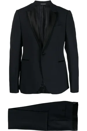 Emporio Armani Costume à bords en satin