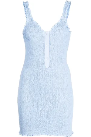 Alexander Wang Robe courte en coton à fronces