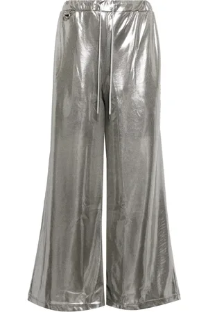 DOUBLET Pantalon ample à fini métallisé