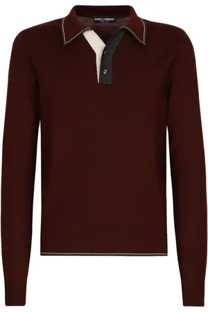 Dolce & Gabbana Polo en laine vierge à bords contrastants