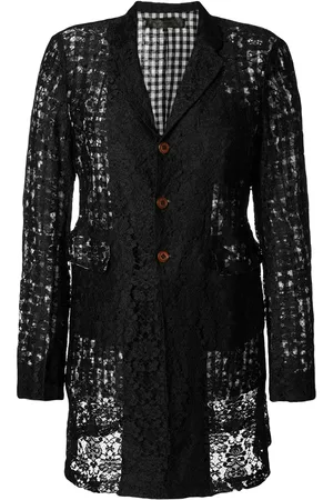 Comme des Garçons Veste longue à design transparent