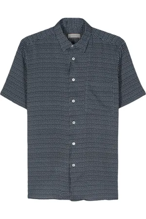 CANALI Chemise à imprimé géométrique