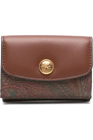 Etro Portefeuille en cuir à motif cachemire