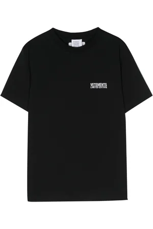 Vetements T-shirt en coton à logo brodé