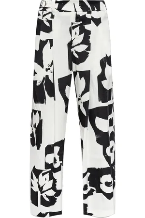 Issey Miyake Pantalon à imprimé abstrait