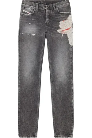 Diesel Jean droit à effet usé