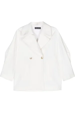 DRHOPE Blazer croisé à revers crantés