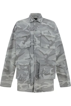 Balenciaga Chemise en coton à poches cargo