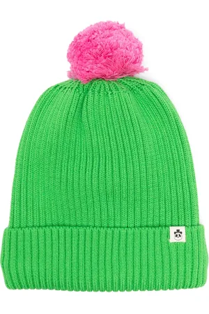 Mini Rodini Bonnet nervuré à design bicolore