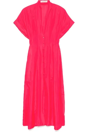 Serafini Robe en soie à coupe mi-longue