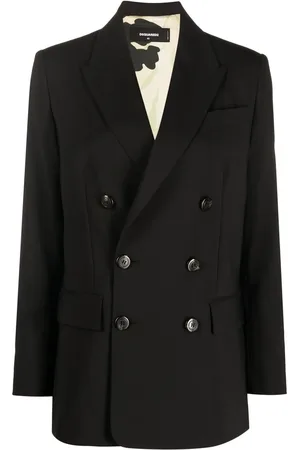 Dsquared2 Blazer en laine vierge à boutonnière croisée