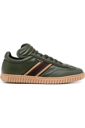 Bally Baskets en cuir à rayures latérales
