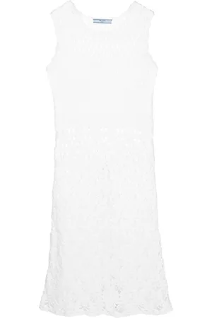 Prada Robe mi-longue à design sans manches