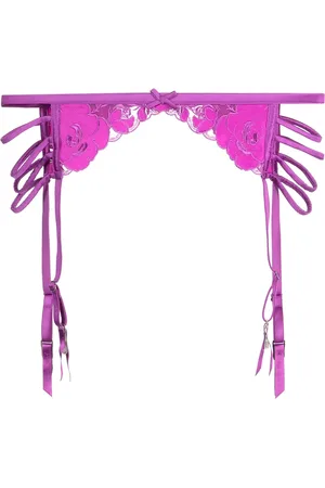 FLEUR DU MAL Porte-jarretelles à logo brodé