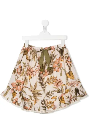 ZIMMERMANN Jupe volantée Anneke à fleurs