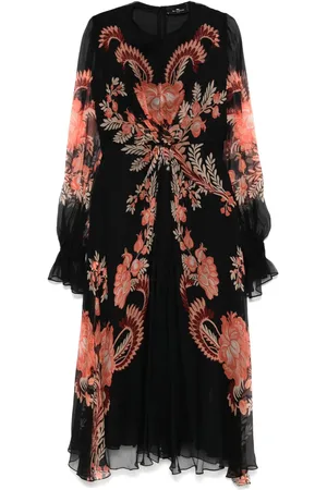 Etro Robe mi-longue à fleurs